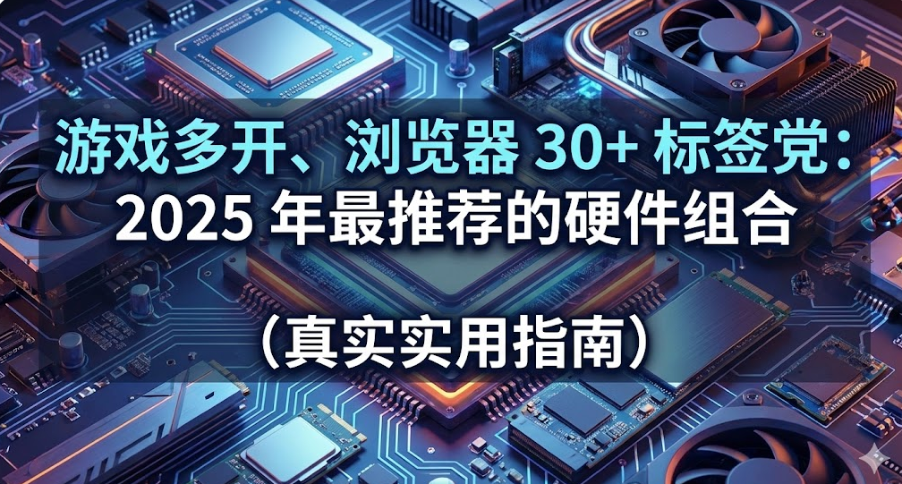 游戏多开、浏览器 30+ 标签党：2025 年最推荐的硬件组合（真实实用指南）