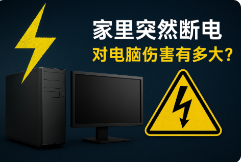家里突然断电,对电脑伤害到底有多大?90% 的人都理解错了