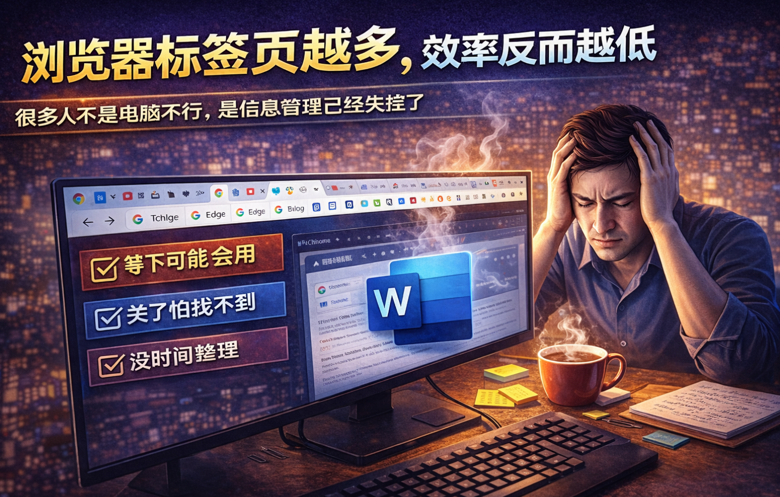 浏览器标签页越多，效率反而越低 封面